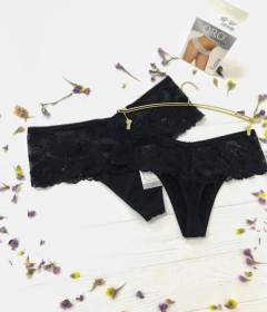 Oro Emma женские стринги большой размер черный