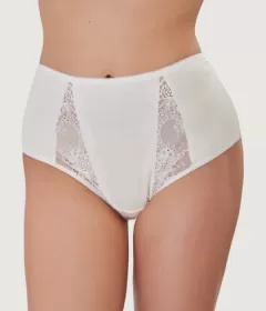 Oro Evelina высокие трусики хлопок молочный