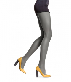 Attractive WOMAN POLAR PLUSH TIGHTS Щільні кольорові колготки з флісом сірий