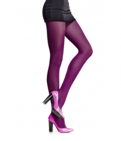 Щільні кольорові колготки з флісом Attractive WOMAN POLAR PLUSH TIGHTS сливовий