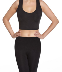 Bas Bleu Teamtop 30 спортивная короткая майка черный