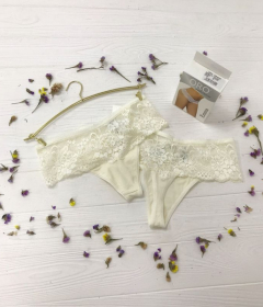 Oro Emma женские стринги большой размер молочный