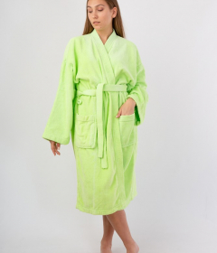 Махровый халат для бани Vienetta Secret Chelsea CH 021 салатовый