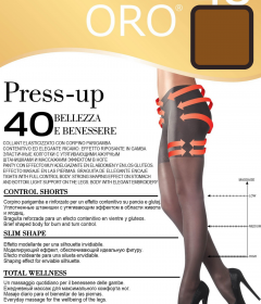 Oro Press up 40 den колготки с утягивающими шортиками (Vizone)