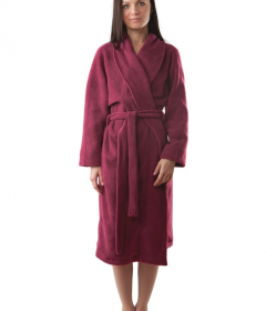 HL 006 флісовий халат бордовий