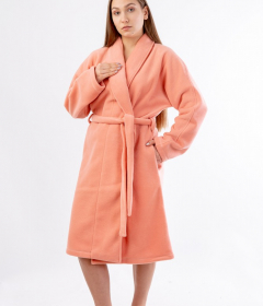 HL 006 флисовый халат персиковый