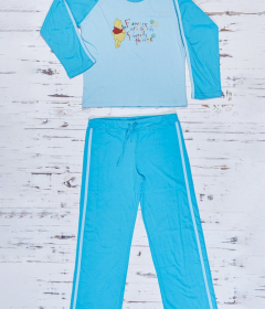Muzzy M 06 Хлопковая пижама кофта/штаны голубой