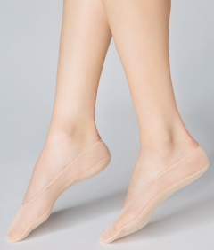 Marilyn STOPKI B43 Следки с прозрачной сеткой телесный