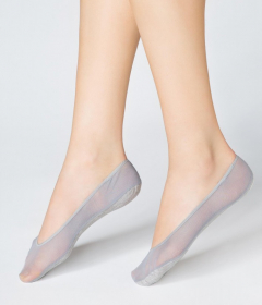 Marilyn STOPKI B43 Следки с прозрачной сеткой серый