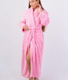 Vienetta Secret VS 031 Домашний теплый халат розовый