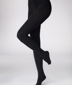 Хлопковые теплые колготки с махровым ворсом Marilyn ARCTIKA 250 черный