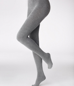 Marilyn ARCTIKA 250 Хлопковые теплые колготки серый/меланжевый