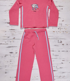 Muzzy M 01 Пижама женская с штанами малиновый