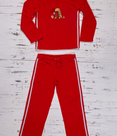 Muzzy M 01 Пижама женская с штанами красный