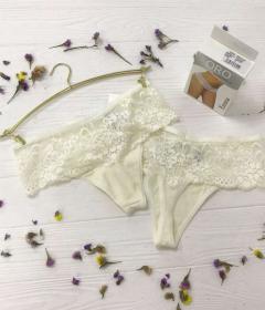 Oro Emma трусы стринги женские молочный