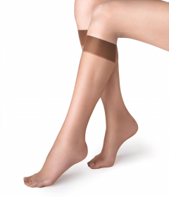 Marilyn UFKI тонкие женские гольфы табачный