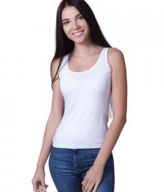 Белая хлопковая майка ML 052