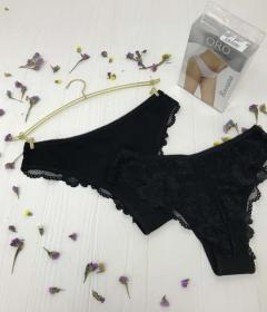 Oro Rossana трусы женские бразилиана черный