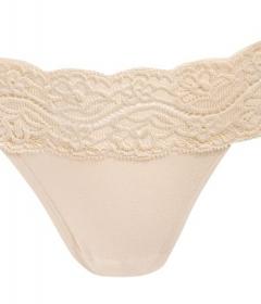 Sealine 221-030 Стринги женские с кружевным поясом бежевый