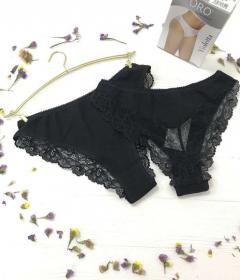 Oro Violetta трусы женские бразилиана черный