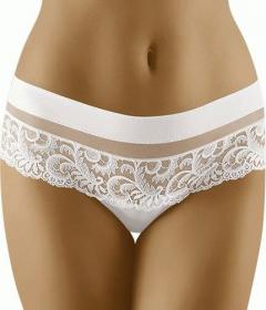 Wolbar CANTATA кружевные трусы бразилиана белый