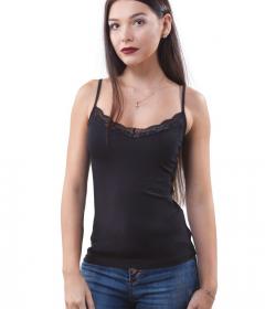 Майка бельевая черная ML 058