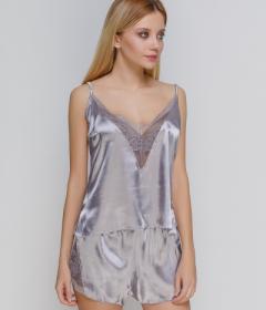 пижама атлас Serenade 366 серый