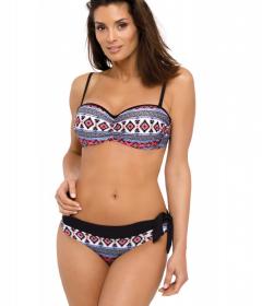 Marko M 510 SALLY Купальник бандо роздільний малиновий/бузковий