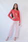 Vienetta Secret V 4167 Хлопковая пижама кофта и штаны коралловый