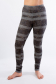 LL 029 Теплые леггинсы серый/полоска