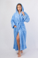 Vienetta Secret VS 033 Женский халат с капюшоном голубой
