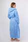 Vienetta Secret VS 033 Женский халат с капюшоном голубой
