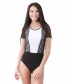 BB 144 Боди женское черный/белый