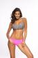 Marko M 576 AURORA Купальник пуш ап бразилиана серый/ярко-розовый