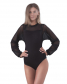 BB 138 Боди с широкими рукавами черный