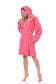 L&L 9131 LV Теплый женский халат ярко-розовый