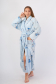 Vienetta Secret Geargette Miss HG 020 Махровий жіночий халат блакитний/принт