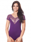 ББ 064 Боди с коротким рукавом фиолетовый