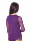 ББ 057 Боди с прозрачными рукавами фиолетовый