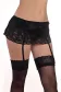 Oro 405 кружевной пояс для чулок черный
