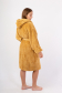 Vienetta Secret VS 032 Махровый женский халат с капюшоном горчичный