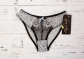 Black Tulip 032 Трусы с кружевной вставкой серый