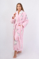 Vienetta Secret VS 031 Домашний теплый халат розовый/принт