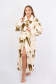 Vienetta Secret VS 031 Домашний теплый халат молочный/принт
