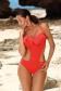 Marko M 548 BELINDA Купальник монокини с воланом красный
