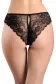 Oro Angelica кружевные трусы бразилиана черный