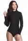 BB 007/ББ 007 Боди женский стринг длинный рукав черный