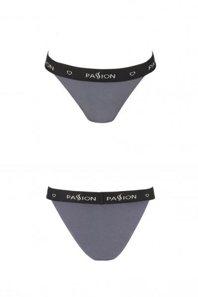 Passion PS015 хлопковые трусы танга серый