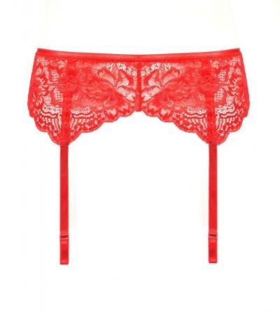 пояс для чулок красный Oro 402