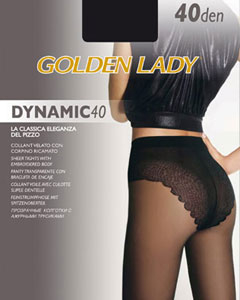 Golden Lady DYNAMIC 40 Колготки с ажурными трусами